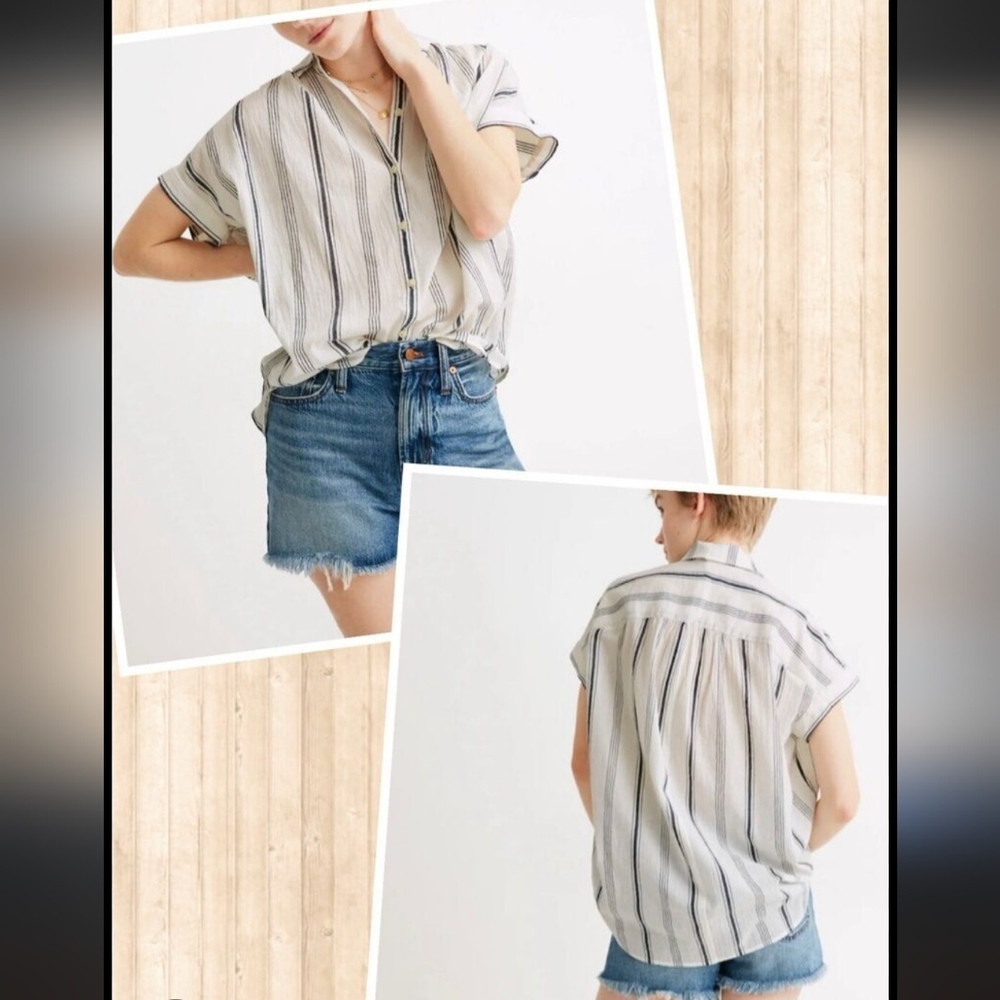 Madewell Central Shirt in Parkman Stripe